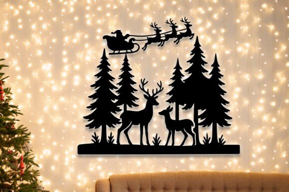 Download Laser Cut Christmas Forest Decor SVG - Laser cut Collection