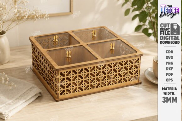 Download Decorative Modular Storage Box Laser Cut - Laser cut Collection