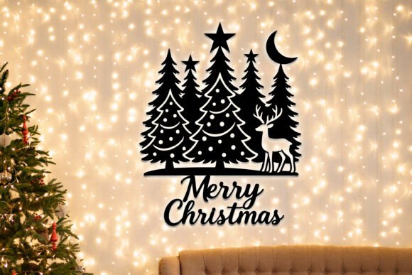 Download Laser Cut Christmas Forest Decor SVG - Laser cut Collection