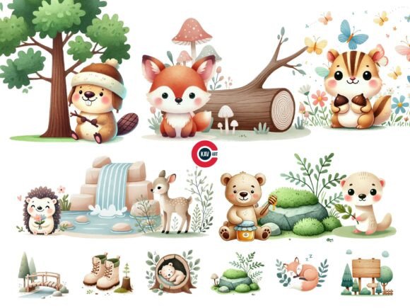 Download Woodland or Forest Animals PNG Cliparts - Forest animals png Collection