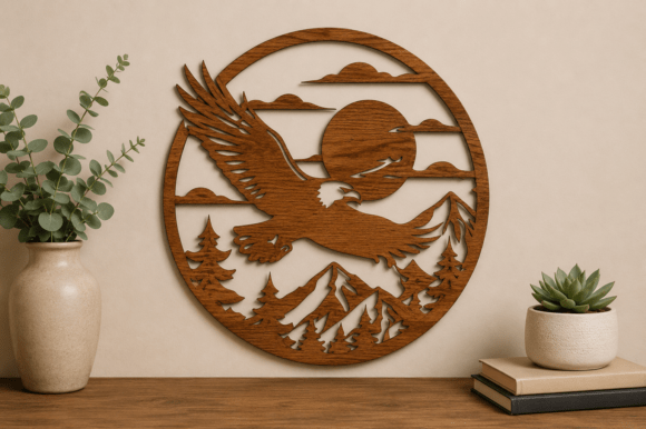 Download American Eagle Wall Art SVG Laser Cut - Laser cut Collection