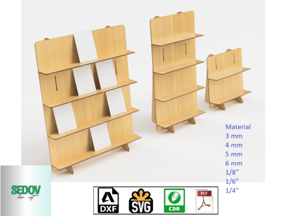 Download Laser Cut Retail Shelves Set 3 Sizes - Laser cut Collection
