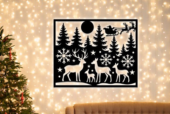 Download Laser Cut Christmas Forest Decor SVG - Laser cut Collection